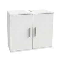 BADEZIMMERSCHRANK mit 2-Türen in Weiß - Weiß, Holzwerkstoff (70/60/34cm) - Home Collective