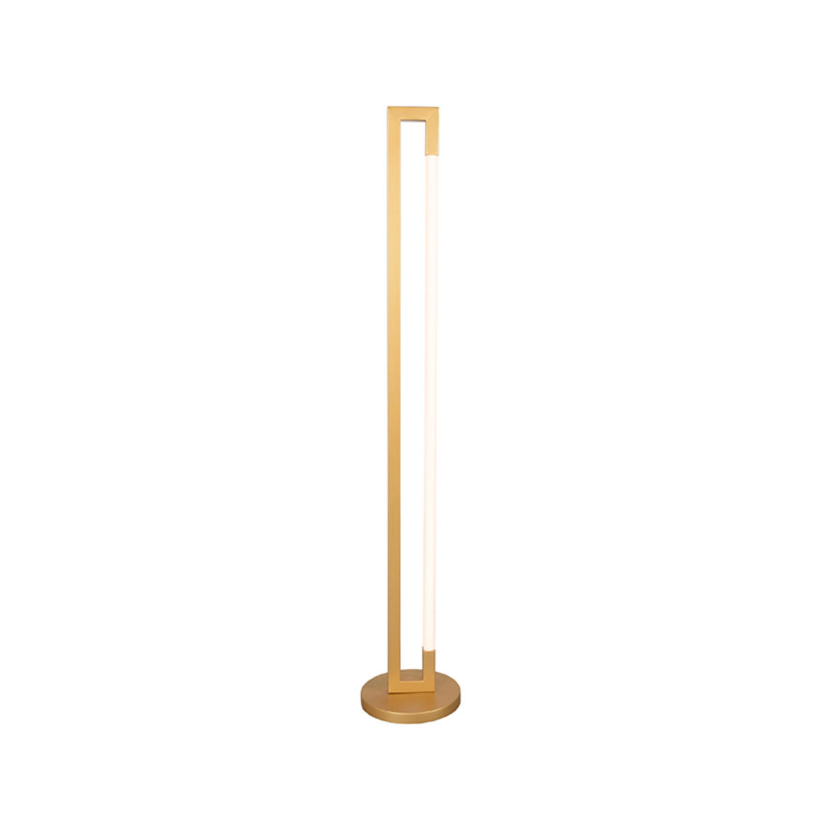 STEHLEUCHTE Futuro Gold 23/23/130 cm - Goldfarben, Metall (23/23/130cm) - LABEL51