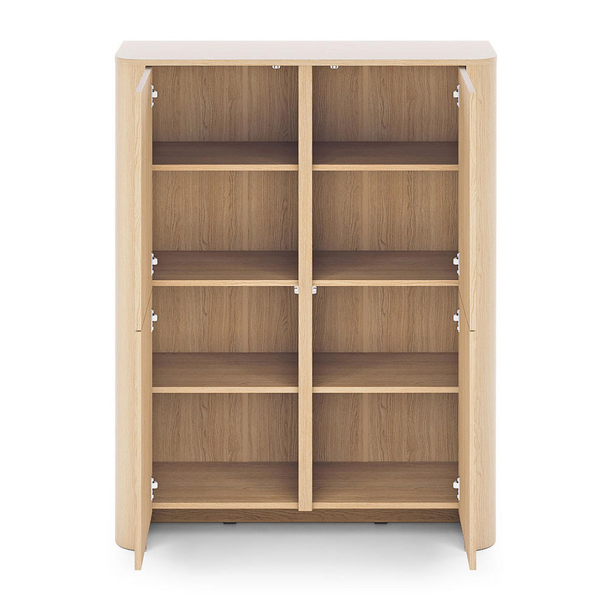 KOMMODE Bari Eiche Vicenza 103 / 39 / 132cm - Eichefarben, Holz/Holzwerkstoff (103/132/39cm) - Feldmann-Wohnen