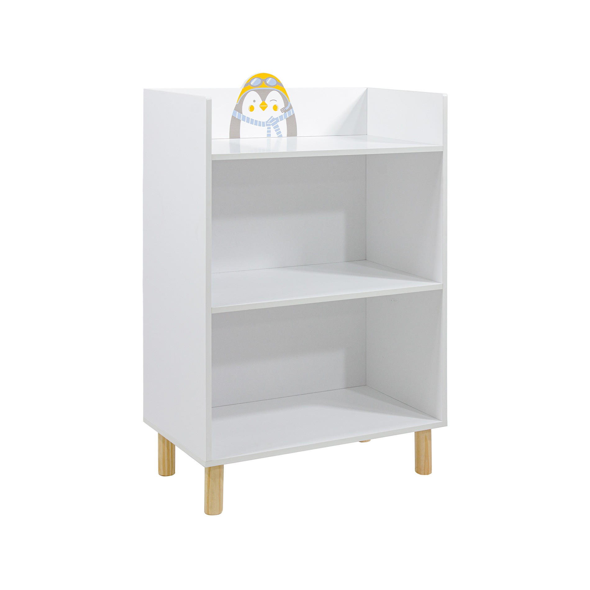 KINDERBÜCHERREGAL Weiß 55/30/86 - Weiß, Holz (55/86/30cm) - Mobili Rebecca