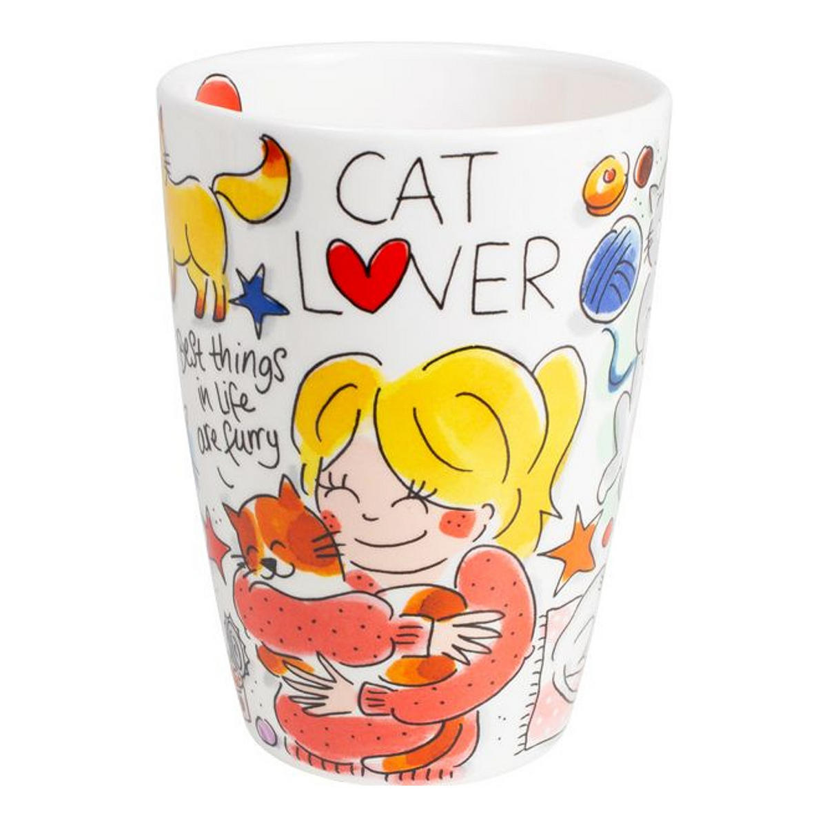 XL-BECHER Katzenliebhaber in Bunt - 500 ml - Multicolor, Keramik (0.5L) - Blond Amsterdam
