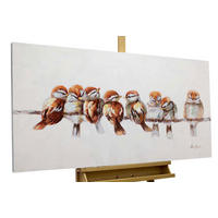 ÖLGEMÄLDE 120/60 cm - Braun/Grau, Holz/Textil (1.6/60cm) - KUNSTLOFT