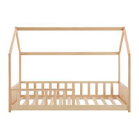 HAUSBETT - 1 Person - holz - naturfarben hell Martevi - Naturfarben, Holz (90/190cm) - Vente-Unique
