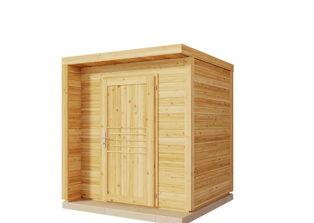 Alpholz Gerätehaus Natur 204x229x202 cm