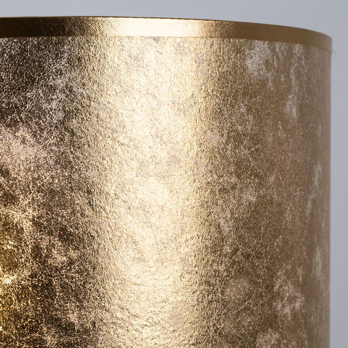 LED TISCHLEUCHTE Metall Gold Textil - Goldfarben, Metall (32/32/56cm) - Globo Lighting