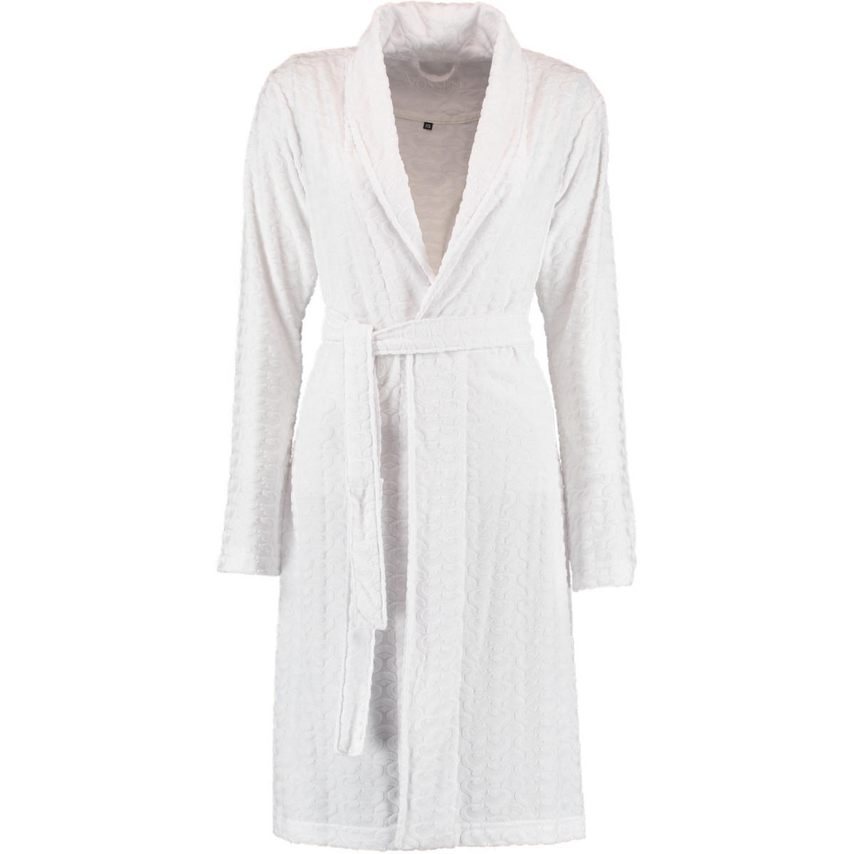 BADEMANTEL DAMEN SCHALKRAGEN LUNA WEISS - 030 - Weiß, Textil (XLnull) - Vossen