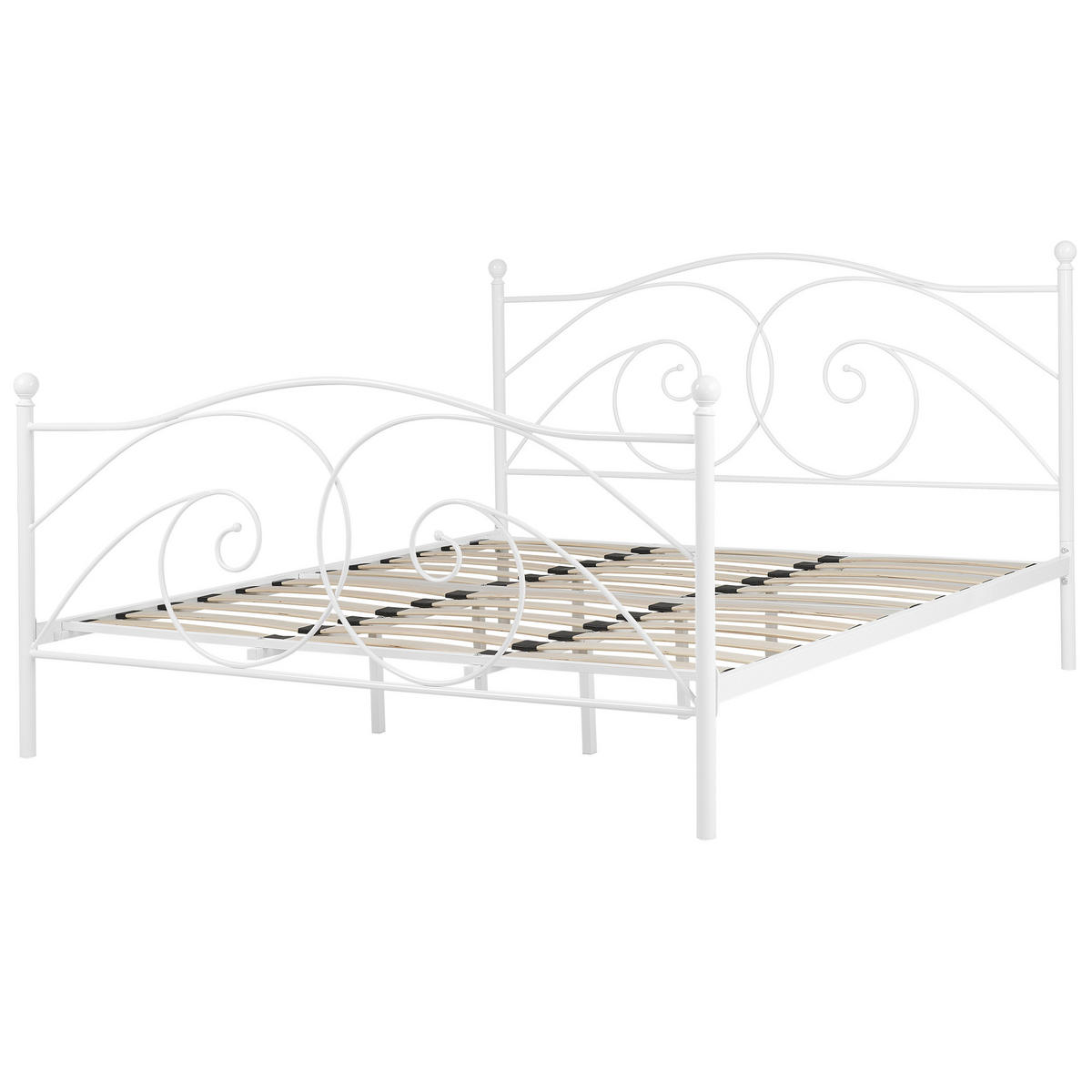 METALLBETT 180/200cm Weiß Dinard - Weiß, Metall (180/200cm) - Beliani