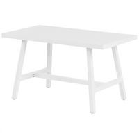 GARTENTISCH Weiß Fratte - Weiß, Metall (120/64/69cm) - Beliani