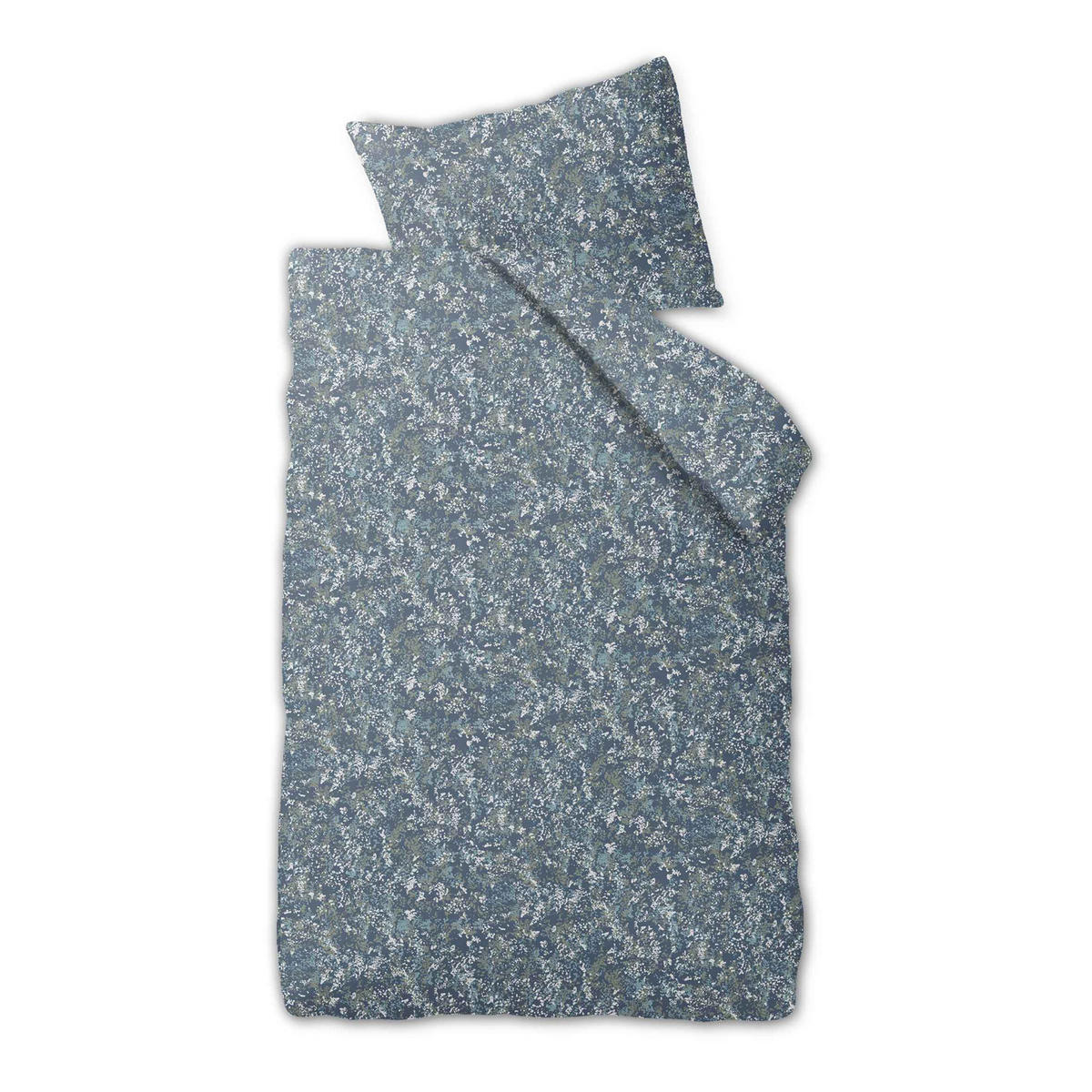 SATINBETTWÄSCHE All Dreams aus Baumwolle 135 x 200 cm - Blau, Textil (140/200cm) - Butlers
