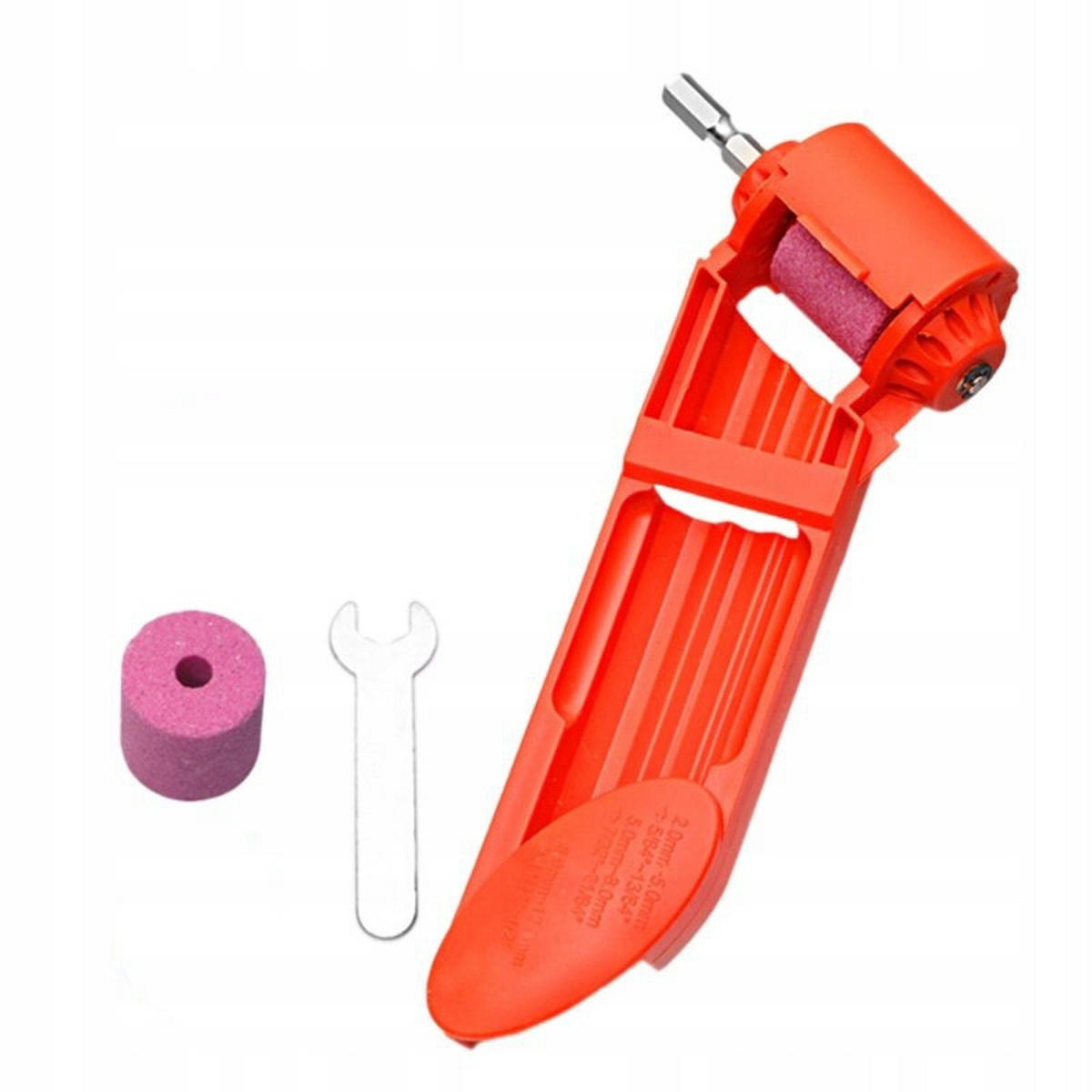 SCHLEIFSTEIN Universal Set - Handbohrer-Schärfer, Stahl/ABS, 5 x 5 x 5,5 cm, 140 g, 6 mm Gewinde - Multicolor, Kunststoff/Metall (10/10/10cm)