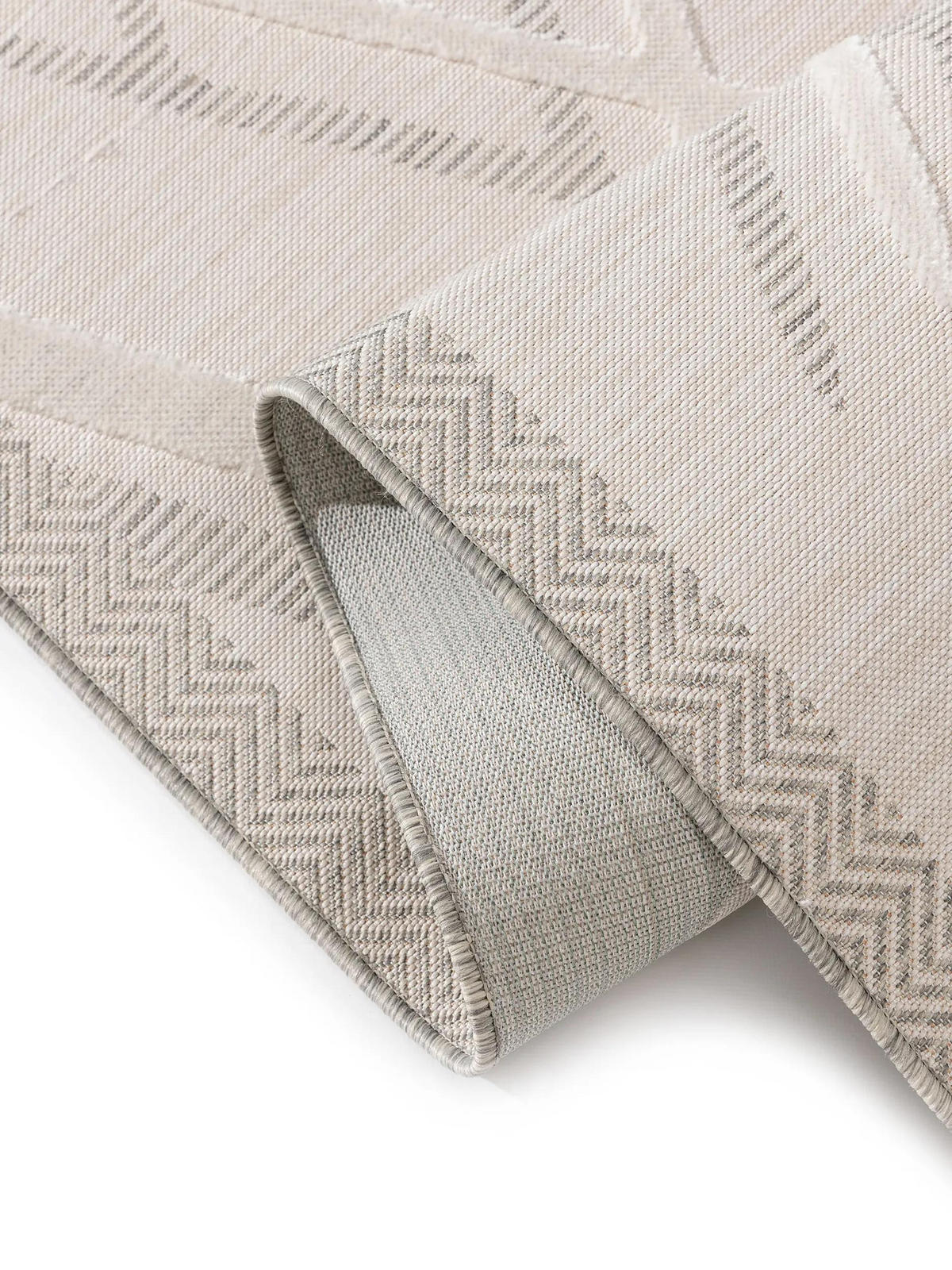 VNITŘNÍ a venkovní koberec Flora Krémová 240x350 cm - krémová, plast/umělá hmota (240/350cm) - benuta