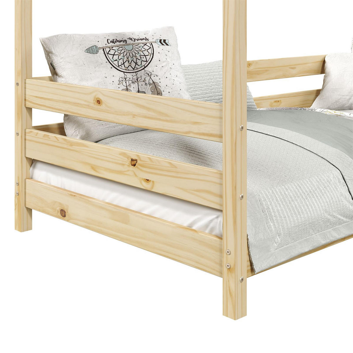 HAUSBETT FINA 90X200 CM - Naturfarben, Holz (96/134/206cm) - IDIMEX
