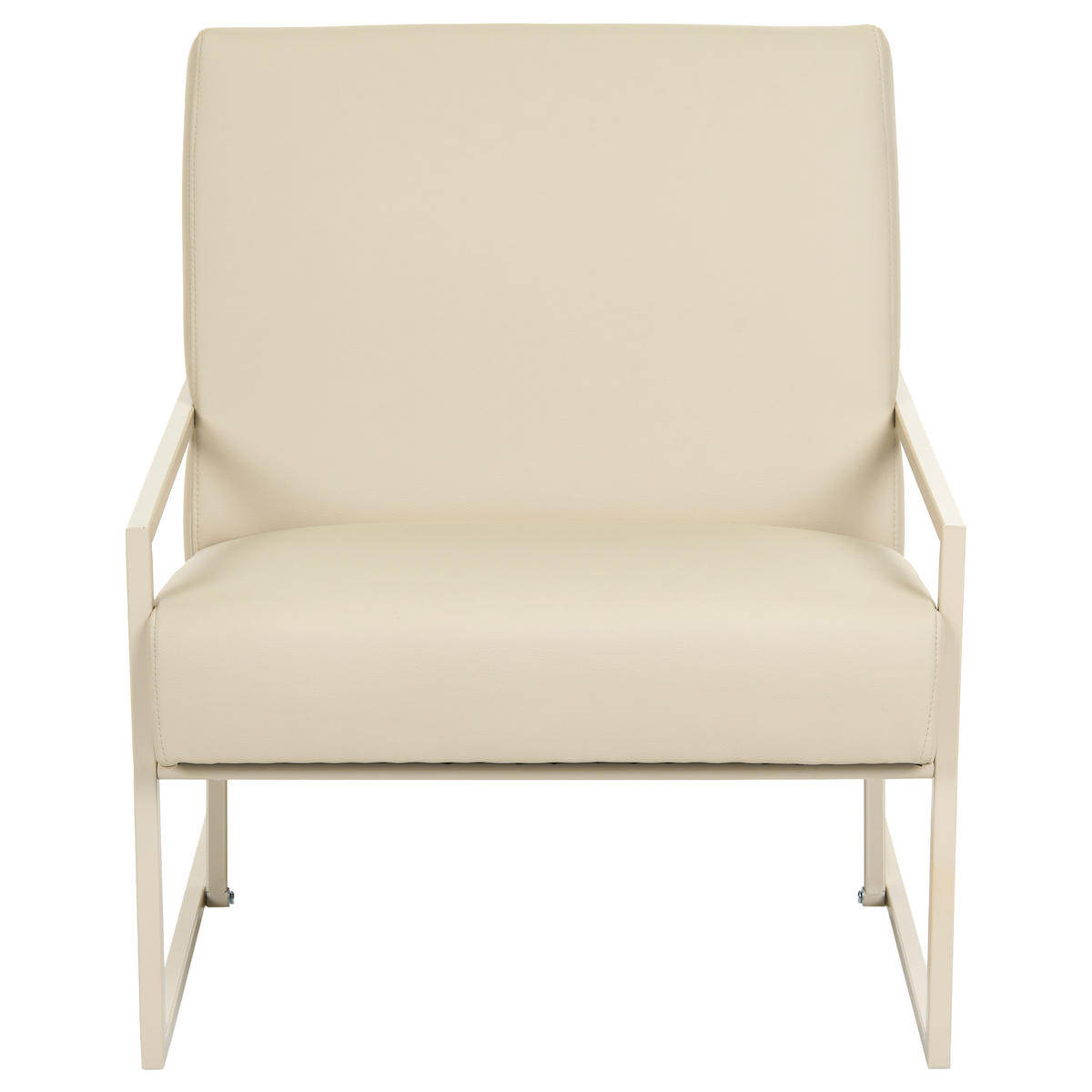 SESSEL Kunstleder Beige Delary - Beige, Kunststoff (69/83/83cm) - Beliani