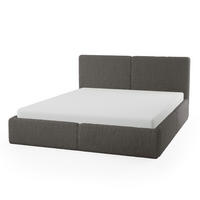 POLSTERBETT Doppelbett Sarria Slim Grau (Anthology 18) 140x200 cm - Grau, Textil (140/200cm) - Meblito