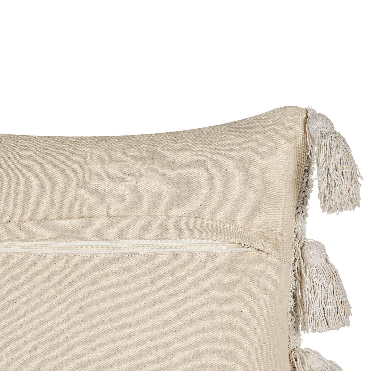 DEKOKISSEN Grau 45/45 cm Bouvardia - Grau, Naturmaterialien/Textil (45/45cm) - Beliani