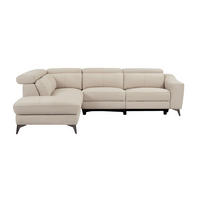 RELAXSOFA - 5 Personen - Leder - Cremefarben - - Creme, Leder (275/79/223cm) - Vente-Unique