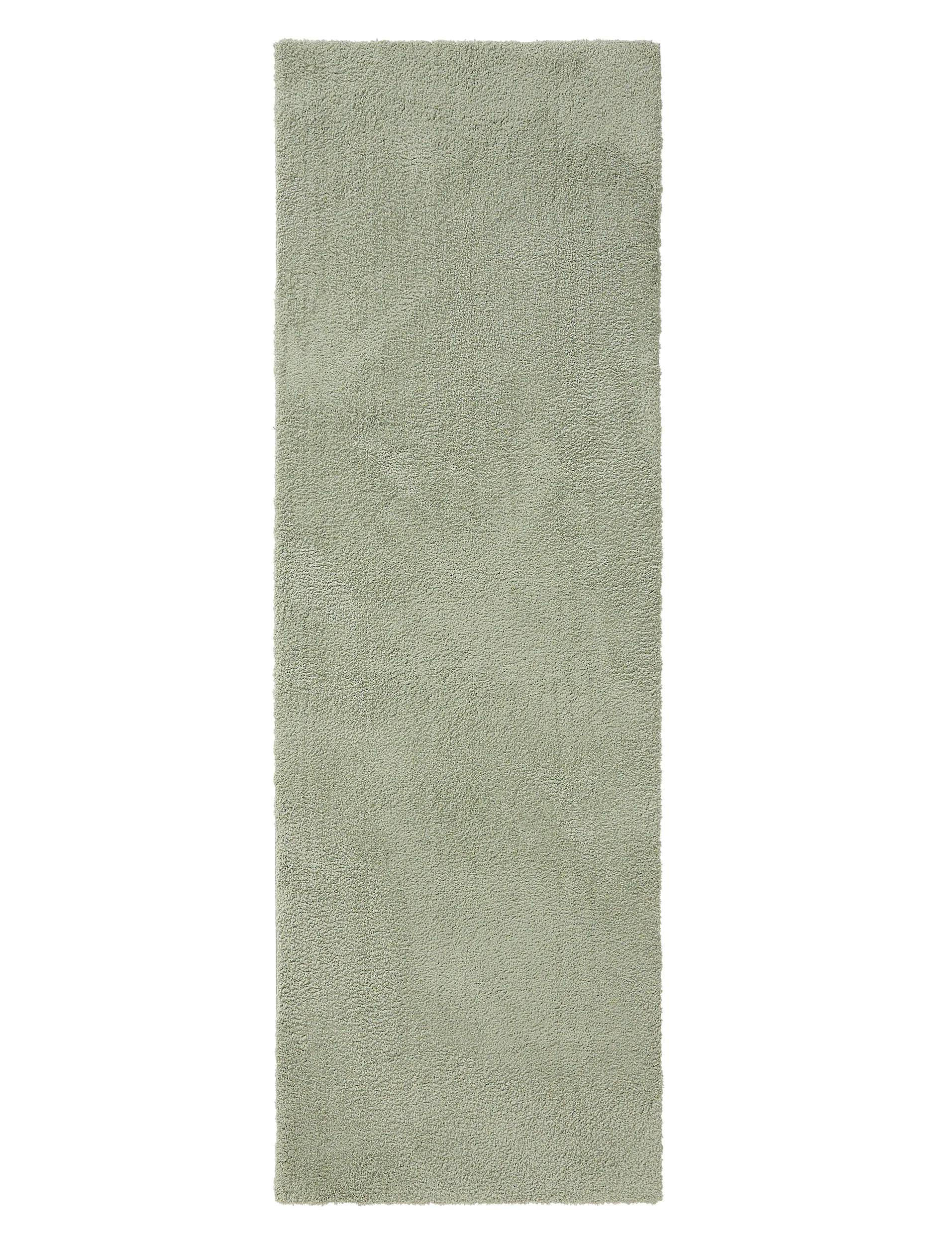 LÄUFER Soda Hellgrün 80x240 cm - Hellgrün, Textil (80/240cm) - benuta Nest