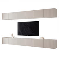 TV-LOWBOARD ANGEL VI mit LED-Beleuchtung, 300 cm Kaschmir - Kaschmir, Holzwerkstoff (300/36/40cm) - Idohome