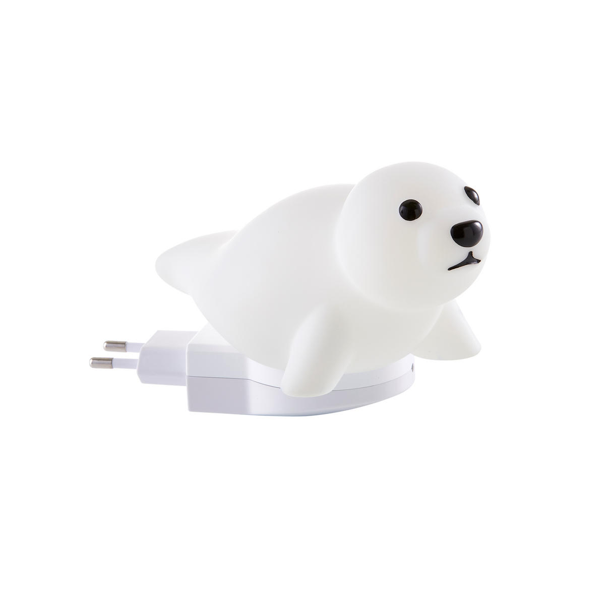 LED-NACHTLICHT für Kinder - mit Akku Ladestation und zwei Helligkeitsstufen - Weiß, Kunststoff (8/15.5/7.5cm) - Northpoint