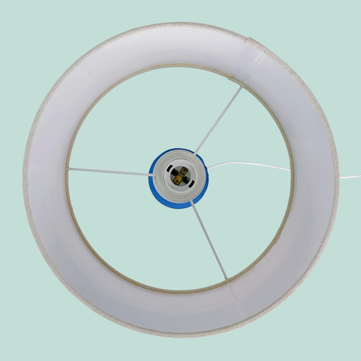 TISCHLAMPE - Multicolor, Textil/Metall (40/40/47cm) - Relaxdays