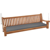 SCHAUKELBANK Muver Holz Dunkelgrau Hängebank - Dunkelgrau, Holz (200/62/70cm) - DELUKE