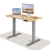 SCHREIBTISCH Elektrisch Höhenverstellbarer HomePro 120x60cm Grau/Eiche mit Memory-Funktion, Anti-Kollisions Technologie - Eichefarben/Grau, Holzwerkstoff (60/120/62cm) - Desktronic