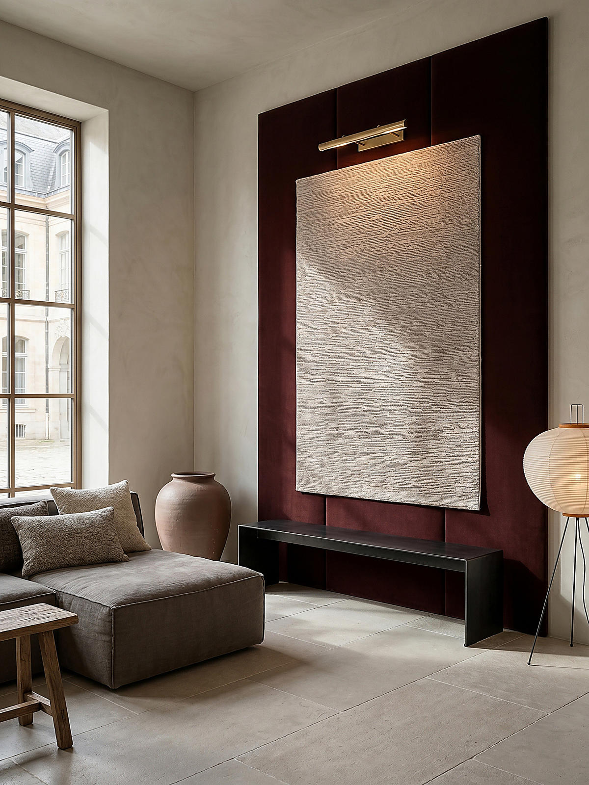KURZFLORTEPPICH Streifen KASOS Polyester Beige 200 x 290 cm - Beige, Textil (200/290cm) - KADIMA DESIGN