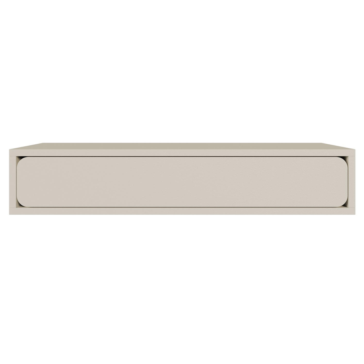 HÄNGEKONSOLE Wuwu Greige mit Schublade 90 cm - Taupe, Holzwerkstoff (90/17/35cm) - Selsey