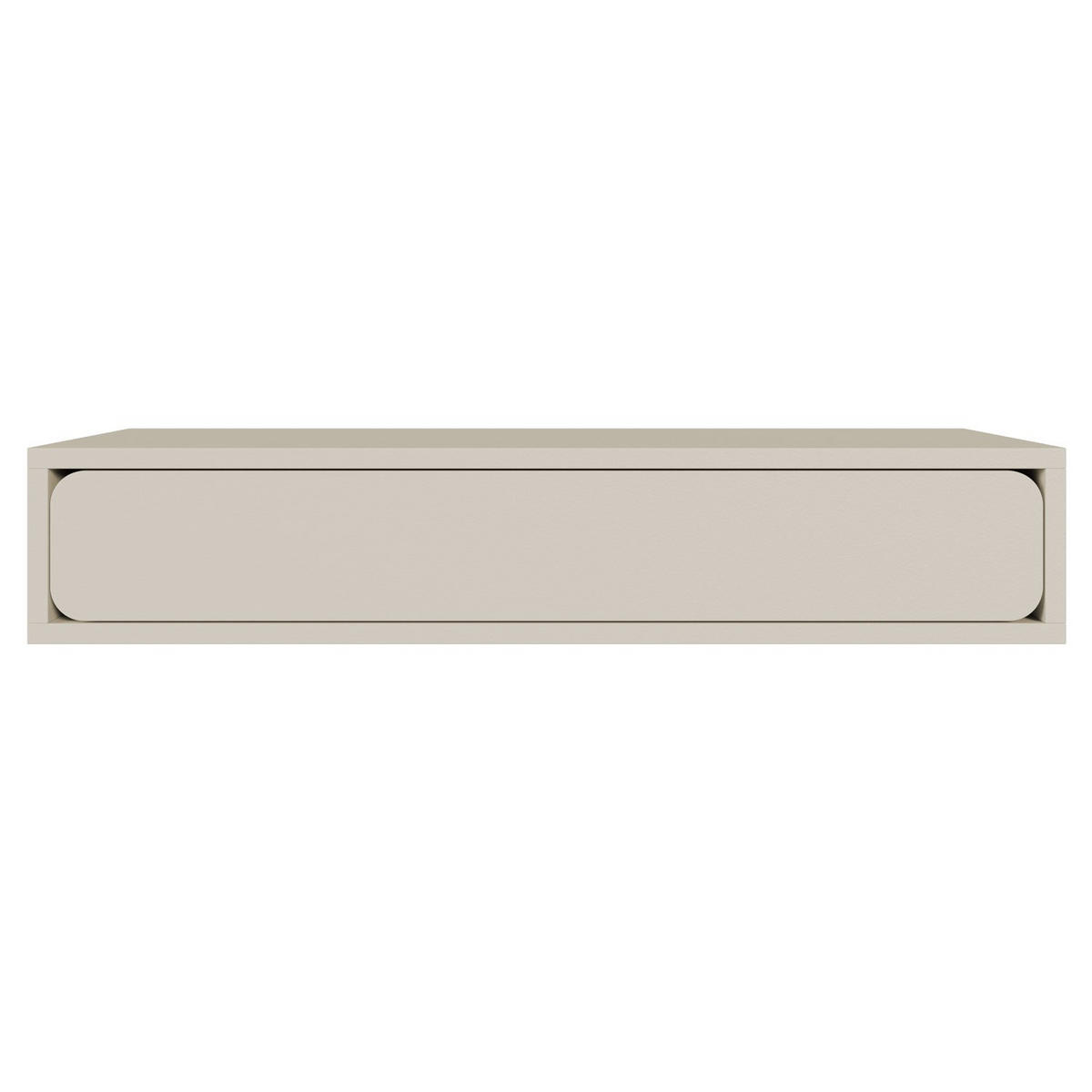 HÄNGEKONSOLE Wuwu Greige mit Schublade 90 cm - Taupe, Holzwerkstoff (90/17/35cm) - Selsey