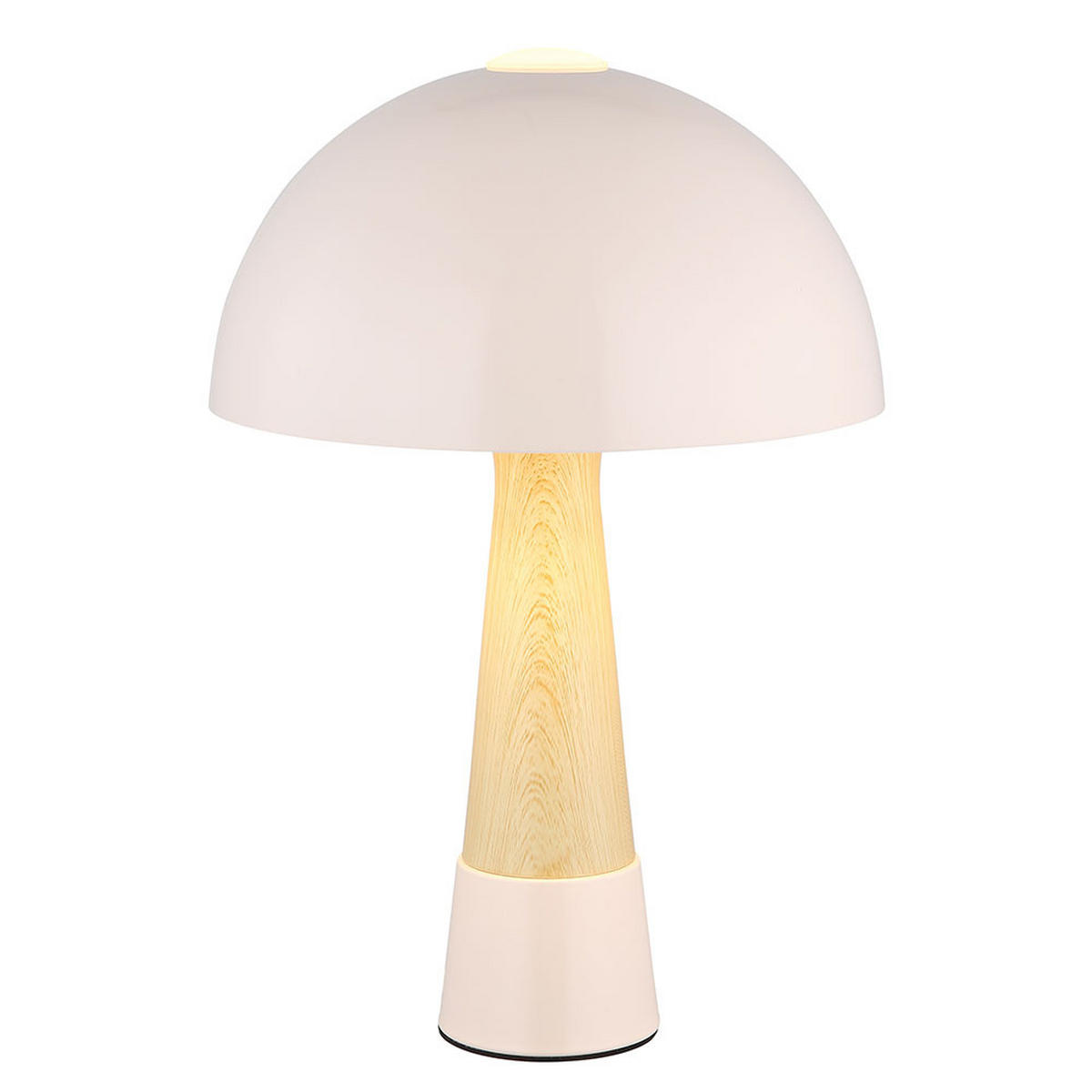 TISCHLEUCHTE Paulin Holzoptik Beige - Beige, Metall (25/25/36.5cm) - Nowa