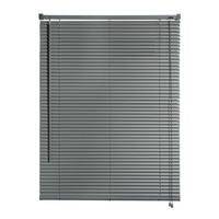 JALOUSIEN vinyl venetianische mit Grau Zugschnur 45x130 - Grau, Kunststoff (45/130cm) - STORESDECO