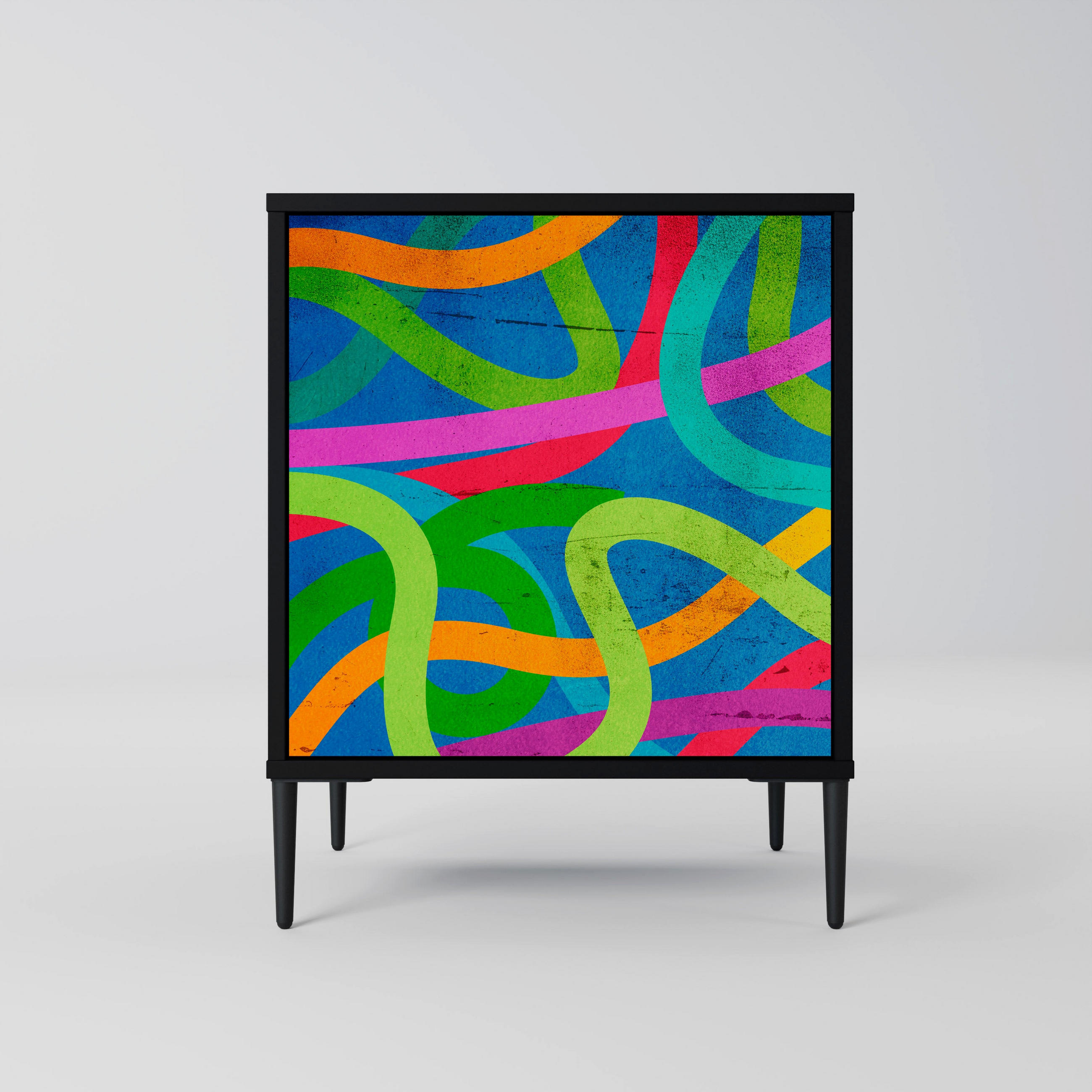 SpaceRebels Sideboard Schwarz 57.5x72.5x42 cm