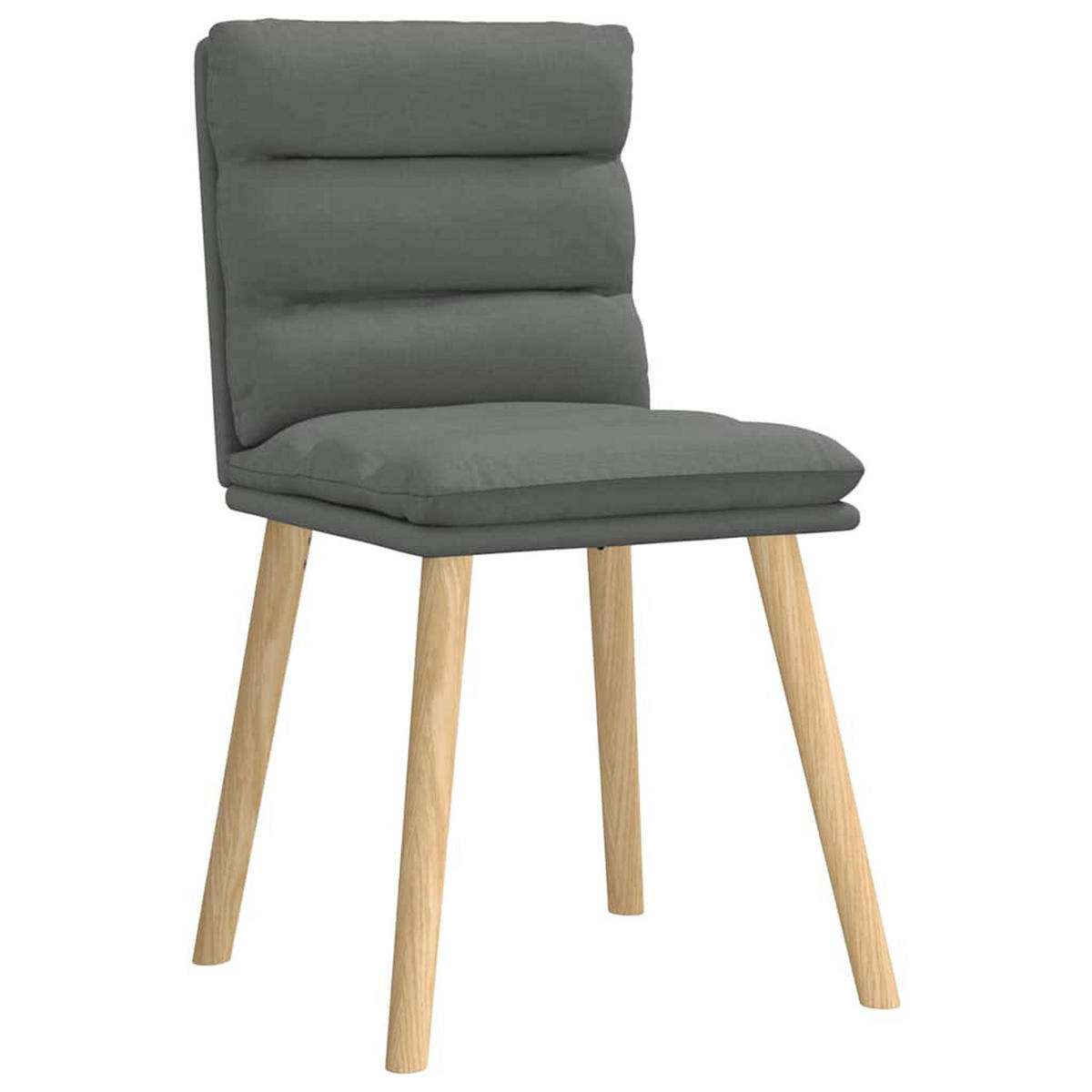 ESSZIMMERSTÜHLE 4 Stk. Dunkelgrau Stoff 45*54*86cm - Dunkelgrau, Metall (45/86/54cm) - ZMH