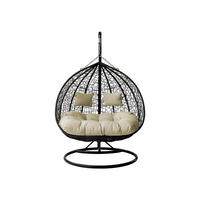 HÄNGESESSEL Olivia - Beige, Metall (132/200/120cm) - MIRJAN24