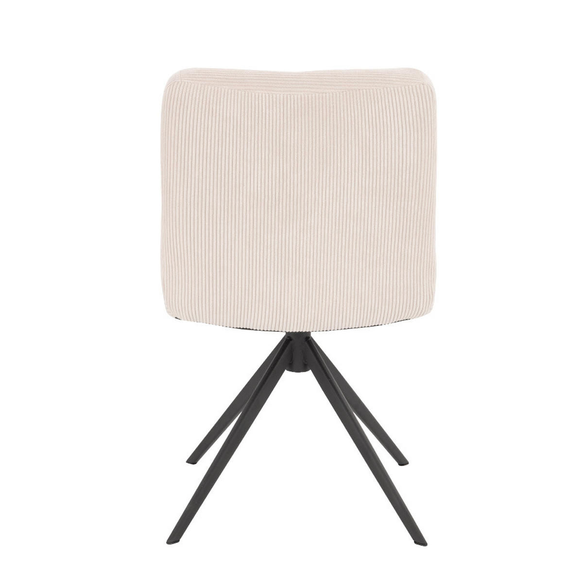 ESSZIMMERSTUHL NODA - Farbe: Beige, Menge: 2 - Creme, Textil/Metall (61/84/47cm) - Home Deluxe