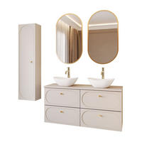 BADMÖBEL-SET IVORY II - Beige, Holzwerkstoff (120/57/46cm) - Lookway