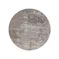 VISKOSETEPPICH rund Nela Grau ø 120 cm rund - Grau, Textil (120/120cm) - benuta Pure