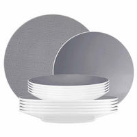 TAFELSERVICE Life Fashion Elegant Grey 12er Set - Grau, Keramik (1/1/1cm) - Seltmann Weiden