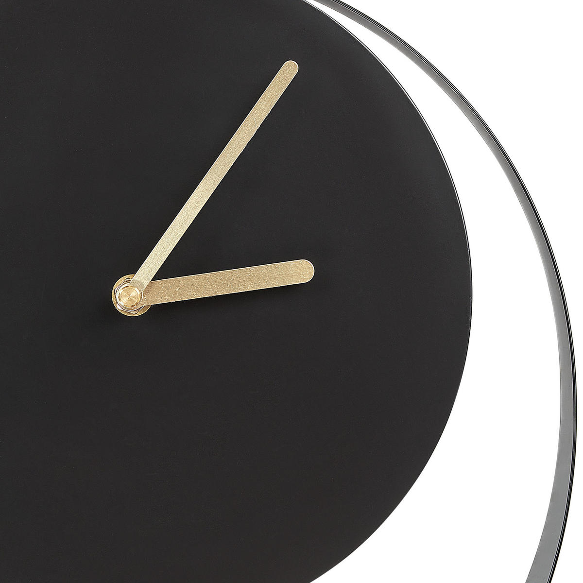 WANDUHR Schwarz/Gold Magland - Goldfarben/Schwarz, Metall (30/30/4cm) - Beliani
