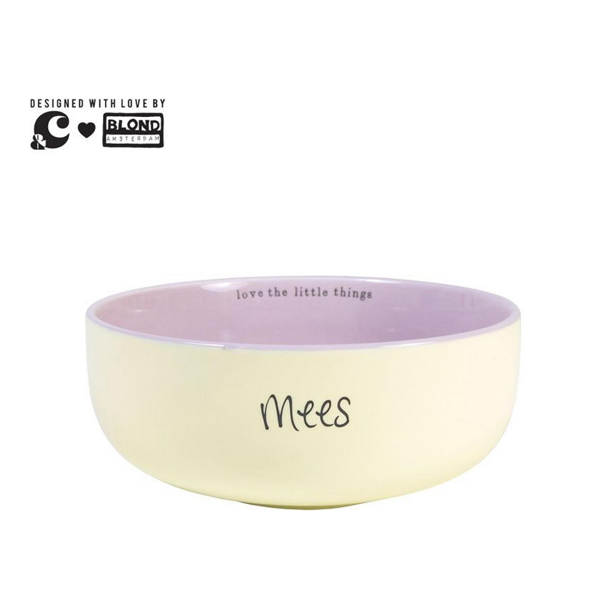 SCHALE Liebe die kleinen Dinge in Gelb - 14cm - Gelb, Keramik (15.5/6.7/15.5cm) - Blond Amsterdam