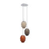 GALERIELEUCHTE Echos 3-flammig Mehrfarbig Ø 25cm - Multicolor/Weiß, Glas (25/25/28cm) - s.luce
