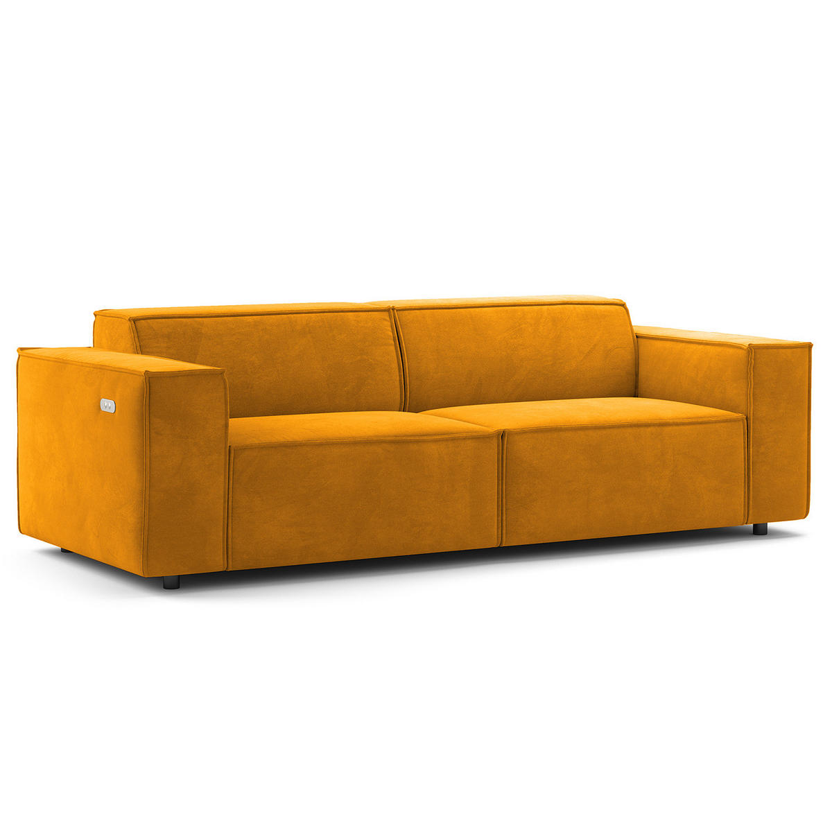 2,5-SITZER SOFA - Gelb, Textil (223/70/96cm) - home24