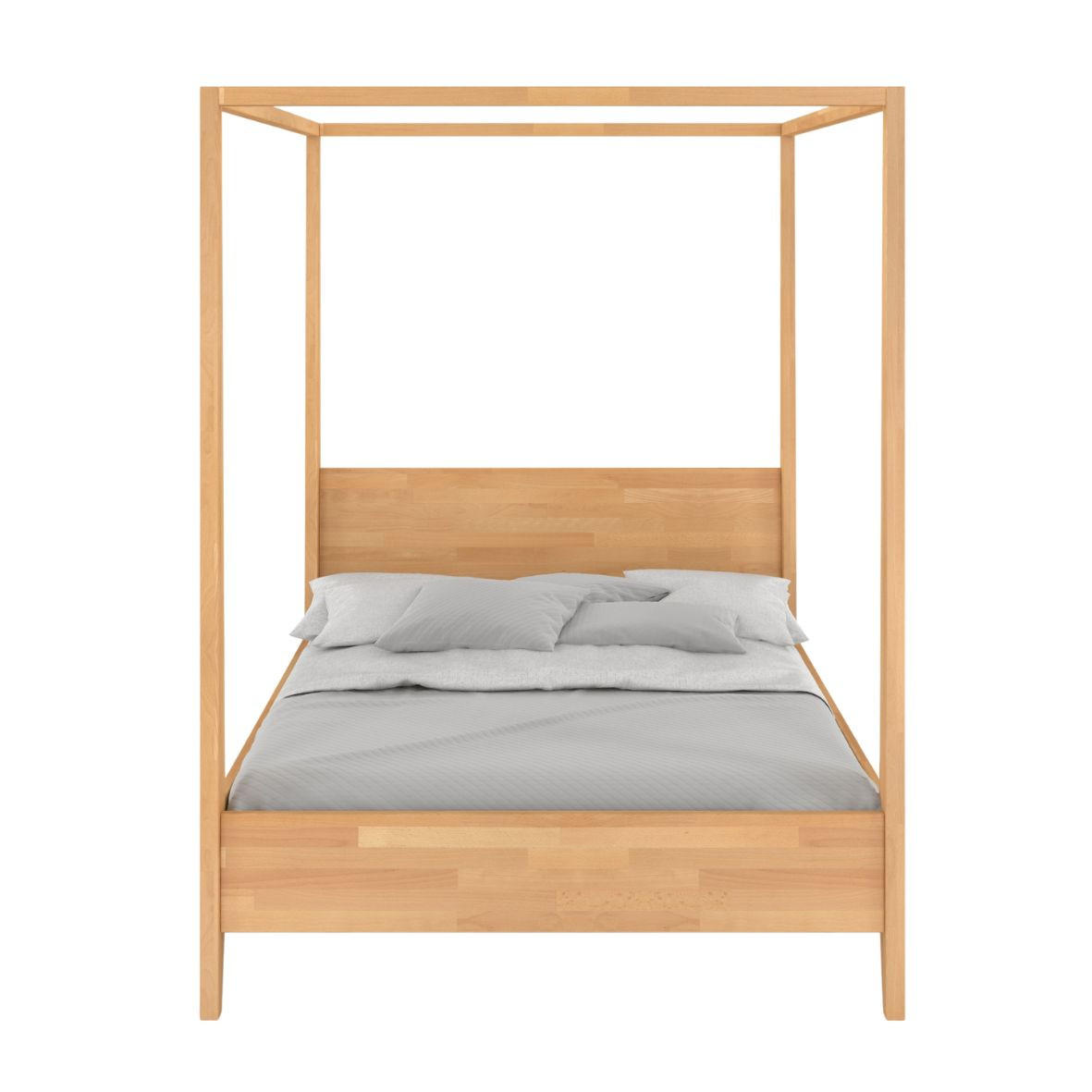 HIMMELBETT Canopy 140/200 in Naturfarben - Buchefarben, Holz/Buchenholz (140/200cm) - Visby