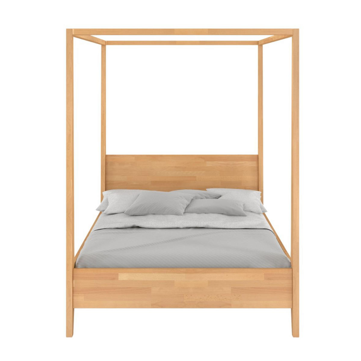 HIMMELBETT Canopy 180/200 in Naturfarben - Buchefarben, Holz/Buchenholz (180/200cm) - Visby