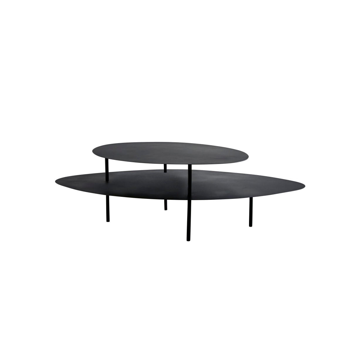 COUCHTISCH Judith Schwarz aus Metall - Schwarz, Metall (77/120/35cm) - Tikamoon