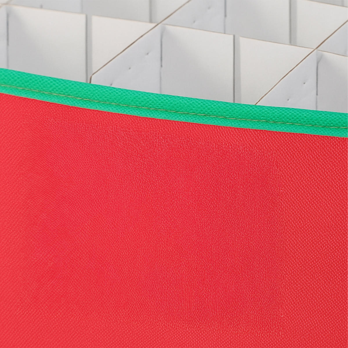 WEIHNACHTSKUGEL-AUFBEWAHRUNGSBOX - Rot, Wellpappe/Kunststoff (33/33/33cm) - Relaxdays