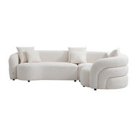 SOFA ohne Schlafmöglichkeit - 5 Personen - Stoff - Weiß - - Weiß, Textil (290/73/200cm) - Vente-Unique