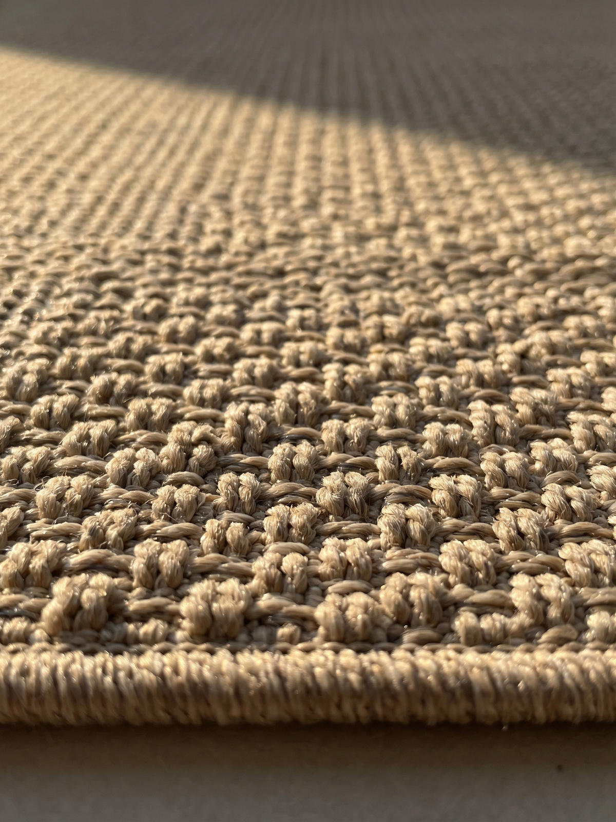 TEPPICH Outdoor VENTOUX in Beige, mit Bordüre, Ø 80 cm - Beige, Textil (80/80cm) - KADIMA DESIGN