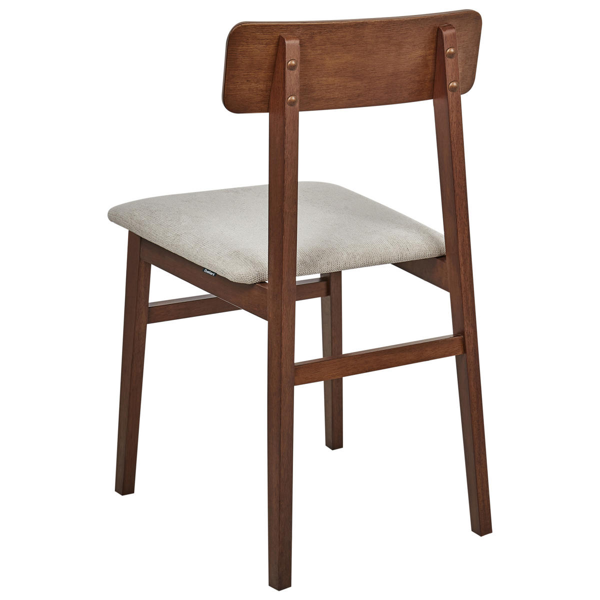 JÍDELNÍ ŽIDLE sada 2 ks Hnědá Stacy - hnědá/šedohnědá, dřevo (41/75/46cm) - Beliani