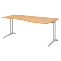 SCHREIBTISCH Serie-B 100/180/72 cm in Buchefarben - Buchefarben, Holzwerkstoff (100/180/72cm) - bümö